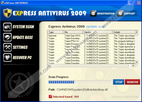 Remove eXpress Antivirus 2009 eXpress Antivirus 2009